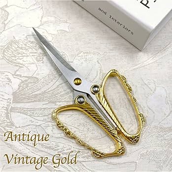 Amazon.co.jp: 【手芸用 バタフライ ゴールド はさみ】裁縫 蝶